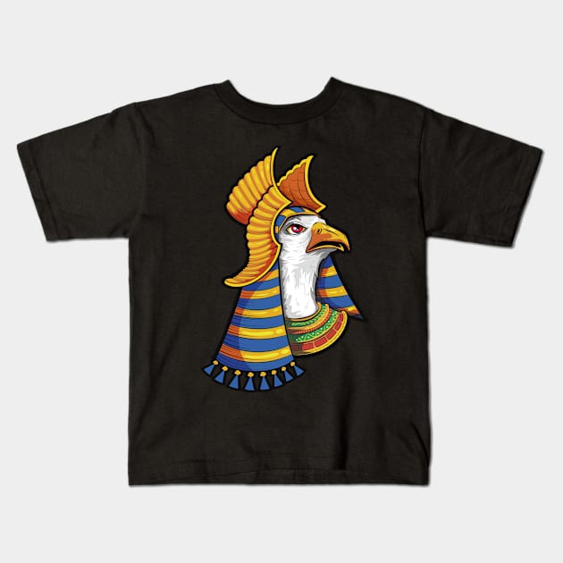 Fun Egyptian Eagle Kids T-Shirt by vedtro